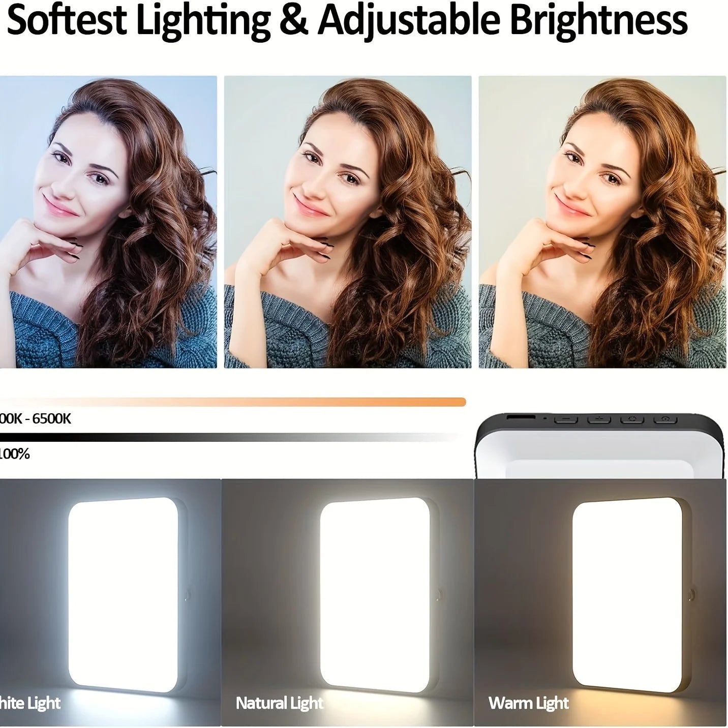 MagClip Rechargeable LED Selfie Light