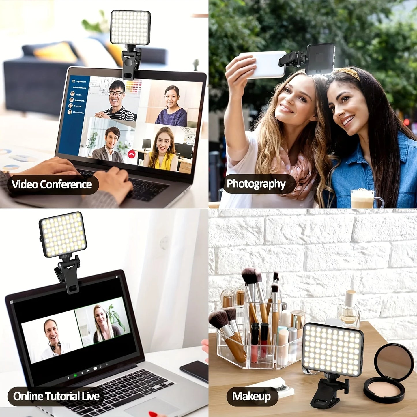 MagClip Rechargeable LED Selfie Light